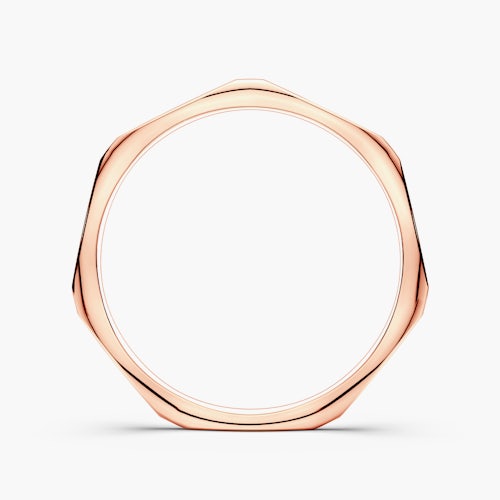 Obrączka partnerska Sign of Love®: różowe złoto, płaska, 1,9mm